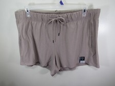 New Athletic Works Super Soft Short Size XXXL 22 Brown Elastic Drawstring Waist