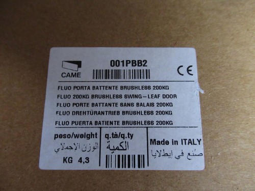 CAME Drive Unit For Swing Door 001PBB2 - Picture 3 of 3