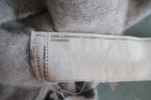Pull gris col rond , manches longues, Mango, t: S. 100% cachemire. - Imagen 12 de 12