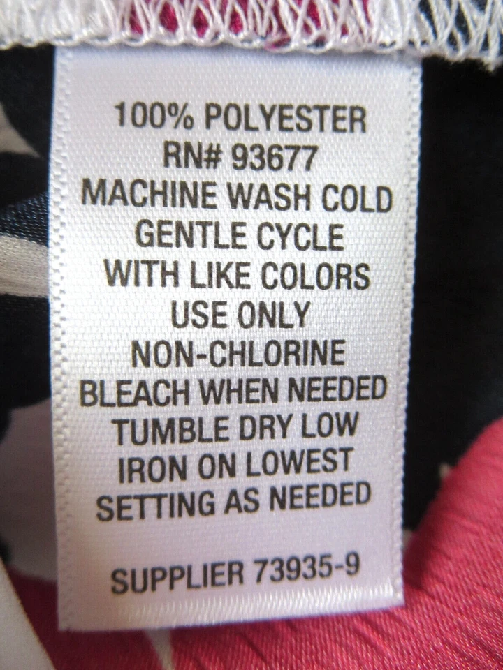 BLUSA LIZ CLAIBORNE MANGA GLOBO 3/4 FLORAL ROJO BLANCO AZUL TOP TALLA XL Carrera Foto 4 de 4
