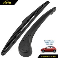 Partsline Wischerarm Heck FüR Renault Clio III 350 Mm 7711422568 Schwarz
