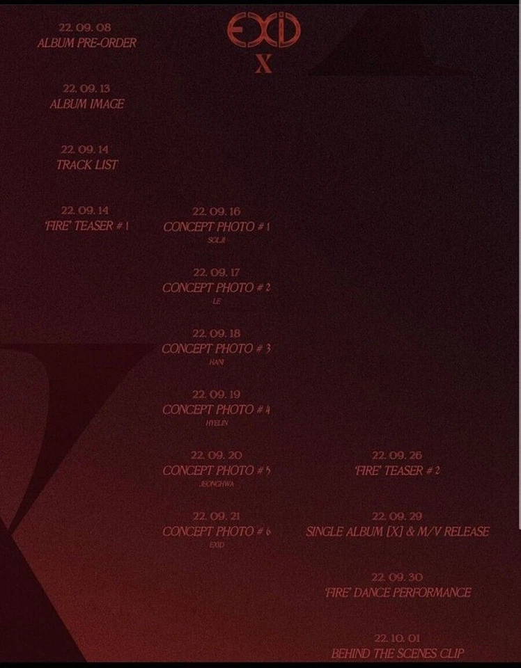 EXID [X] 10TH ANNIVERSARY Single Album CD+Photo Book+3 Card K-POP SEALED — 第 3/4 张图片