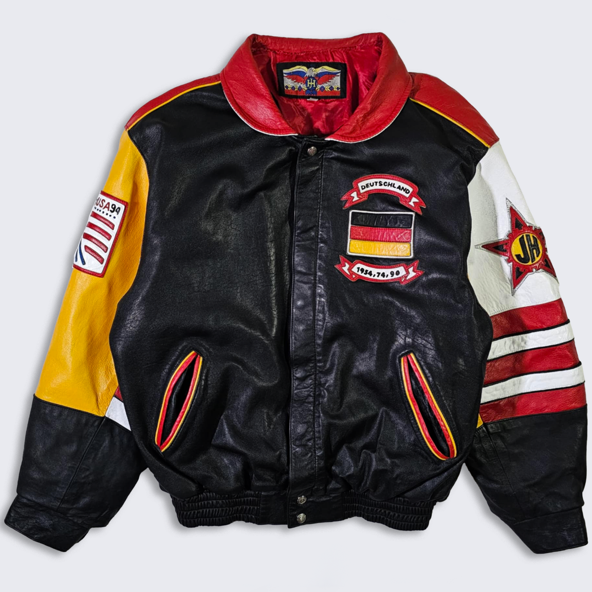 Germany Vintage 90s Jeff Hamilton World Cup Soccer Leather Germany Vintage 90s Jeff Hamilton World Cup Soccer Leather