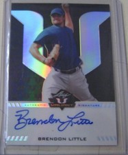 Brendon Little 2017 Leaf Valiant BLACK Chrome Refractor Auto RC #02/05