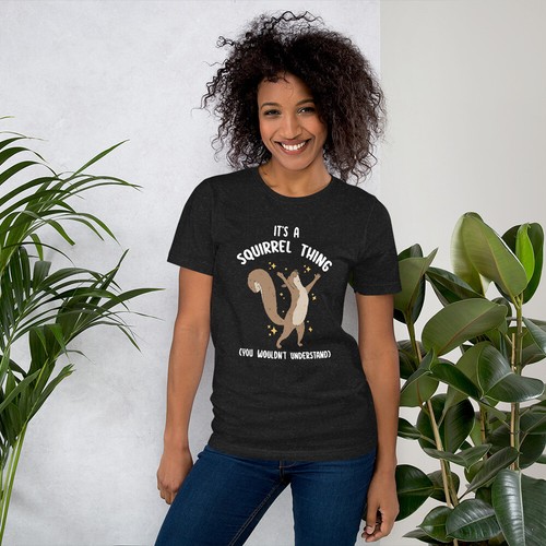 Men/Women Squirrel Lover It's a Squirrel Thing You Wouldn't Understand t-shirt - Picture 4 of 14