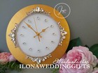 Swarovski Crystal Decorative Wall Clock Boho Gatsby Room Decor Gift Sun Sunburst