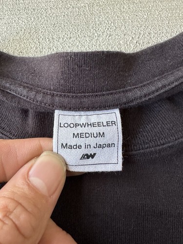 LOOPWHEELER T-shirt/Cut & Sewn Charcoal gray Medium - Picture 5 of 8