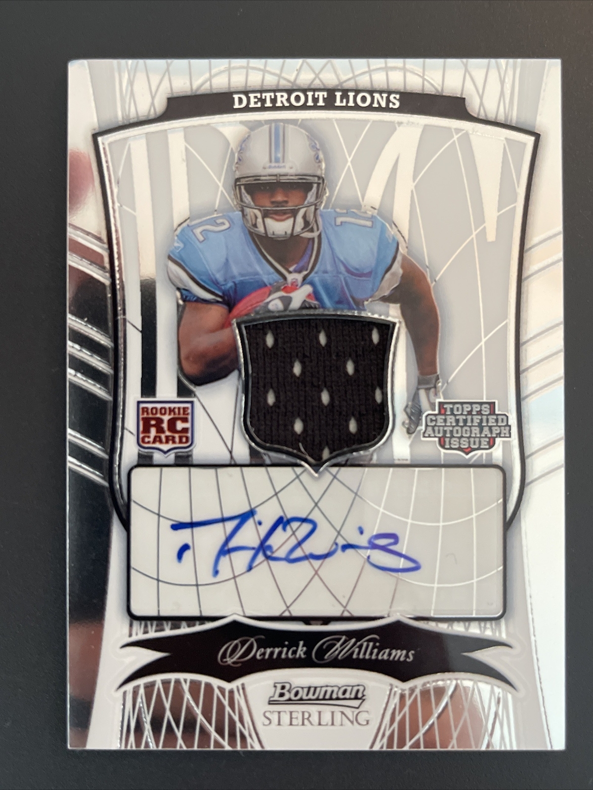 Derrick Williams Bowman Sterling #158 Autograph Jersey