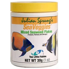 Two Little Fishies Sea Veggies Mixed Seaweed Flakes 30 grams Natural Fish Food