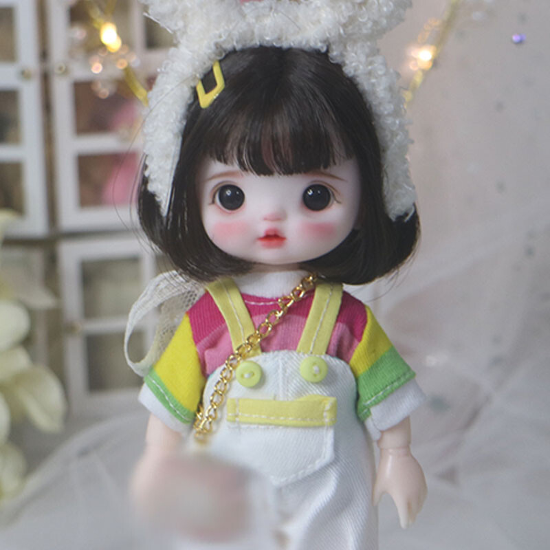 1/8 BJD Doll 16cm Height Girl Doll Toys with Removable
