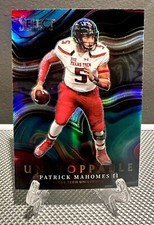 2022 Select Draft PATRICK MAHOMES Silver Prizm Unstoppable 2🔥Texas Tech Chiefs