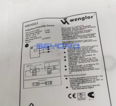 1PC NEW FOR Wenglor Inductive Proximity Switch Sensor I08H003