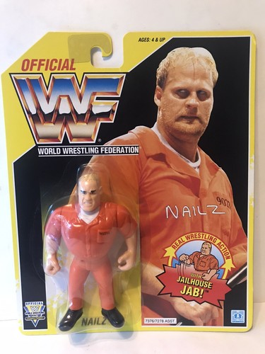 Vintage WWF Hasbro Series 7 Nailz MOC Wrestling Fi...