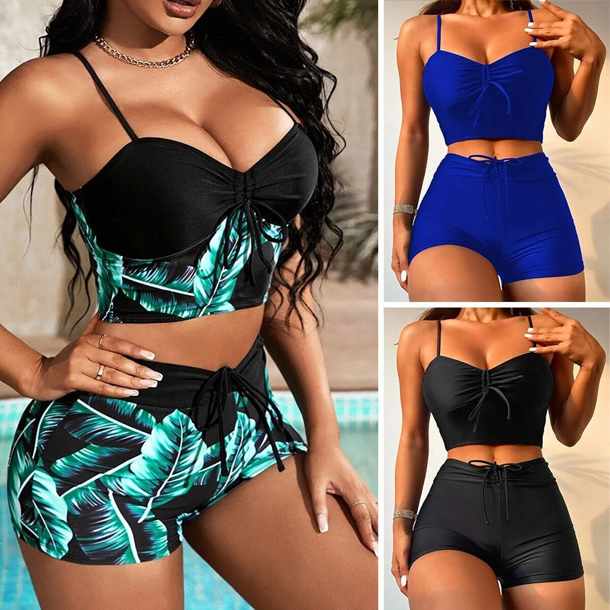 High rise hotsell bathing suit shorts