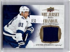2020-21 Upper Deck Tim Hortons NHL Jersey Relics Steven Stamkos Tampa Bay