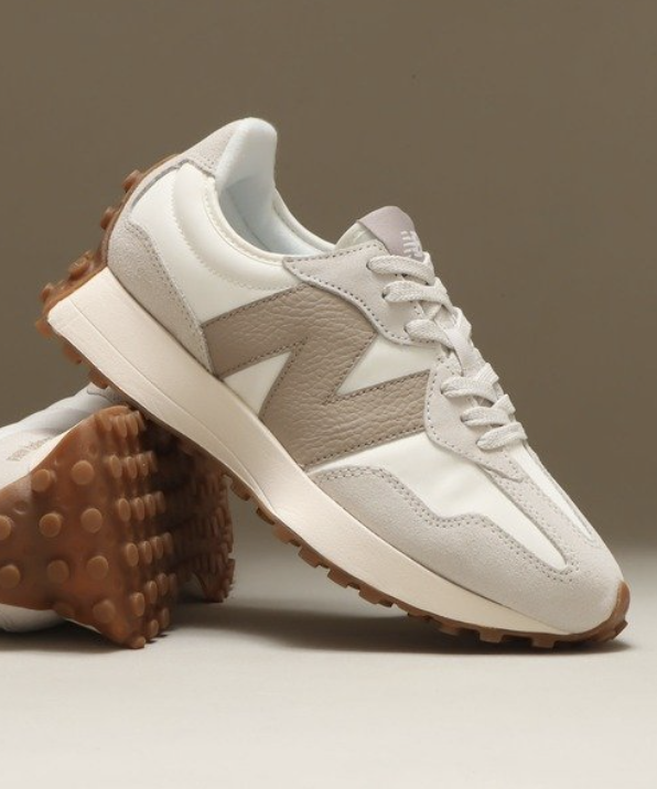 New Balance U327LZ Moonbeam With Driftwood N LOGO Unisex Athletic