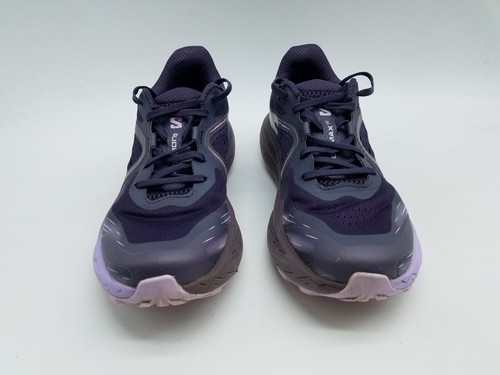 Salomon Glide Max TR Women's Size 7.5 Trail Hiking Running Shoes Gray Purple - Picture 3 of 12