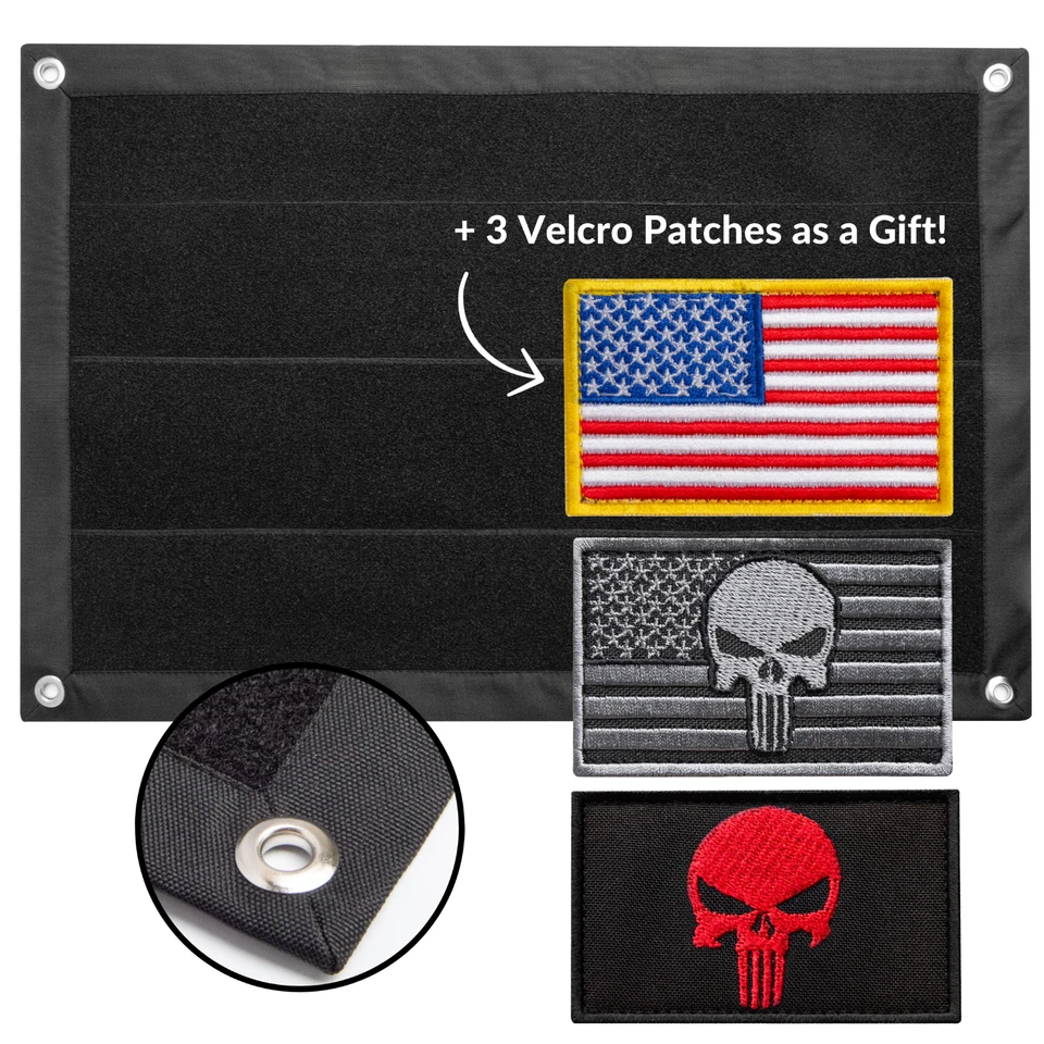 Tactical Patch Display Board with 3 Bonus Patches - Wall Panel Patches Organizer - Image 2 of 4