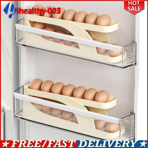 Kühlschrank Eierspender automatisch rollender Eierhalter 2 Stufen12~14 Eier-neu