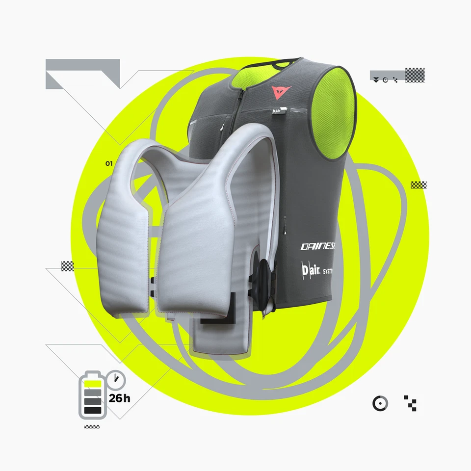 Chaqueta Dainese D-Air® Smart Gilet Versátil Moto Airbag Talla S Hombre - Imagen 3 de 4