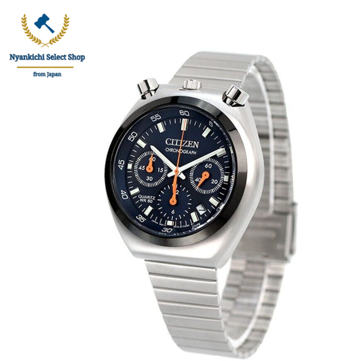 Citizen AN3660-81L Bullhead Blue Dial Record Label Tsuno