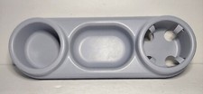 Gray Plastic Baby Stroller Snack Tray Cup Holder Snack Tray Gray NO CLAMPS