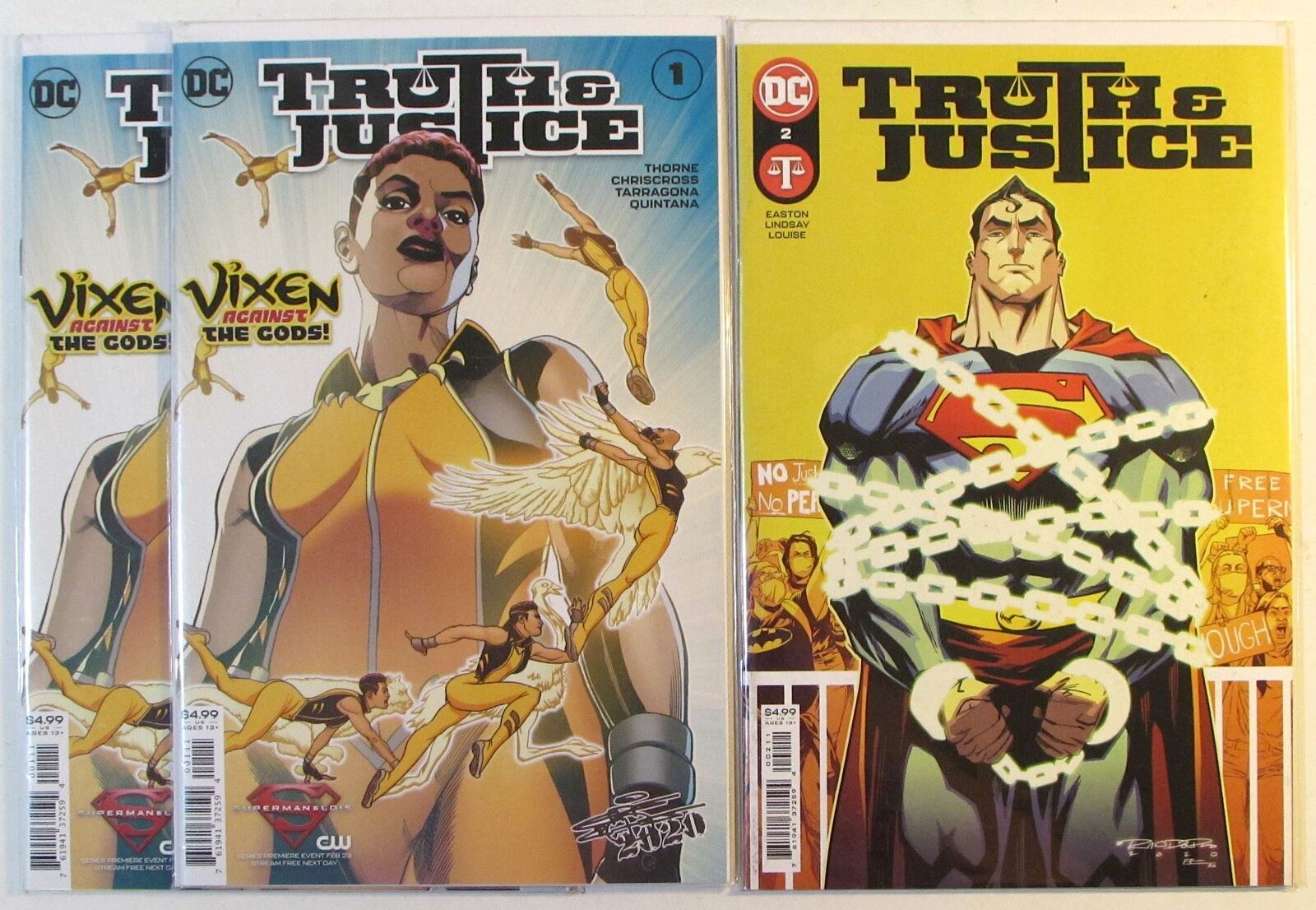 2021 Truth Justice Lot of 3 #1 x2,2 DC Comics 1st Print Comic Books