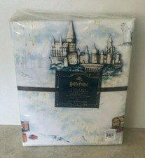Pottery Barn Teen Harry Potter Hogwarts castle Christmas cotton QUEEN sheet set