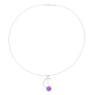 XEN Atelier Collier mit Amethyst und Süßwasserzuchtperle 42 cm (42 cm)
