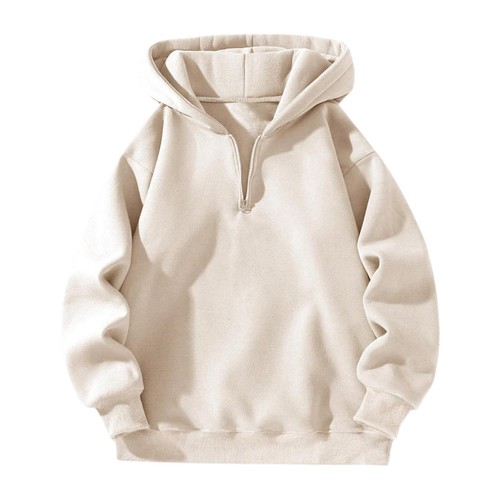 Men Hoodie Warm Sweatshirt Work Pullover Loungewear Tops Zip Classic Hoody Him - Picture 22 of 35