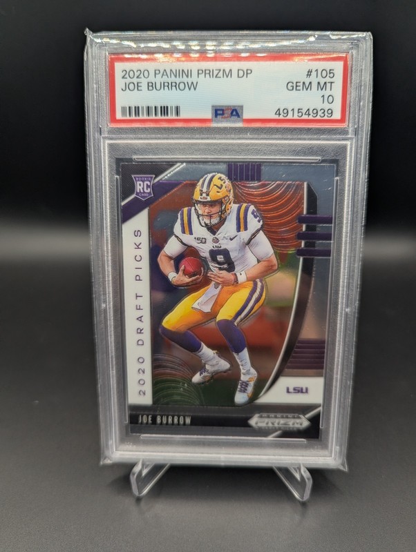 2020 Panini Prizm Draft Picks #105 Joe Burrow LSU - PSA 10 Gem Mint (Rookie Card