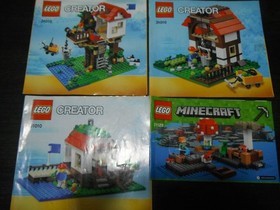 LEGO Creator Minecraft 2 Sets 31010 21129 Used Missing Parts