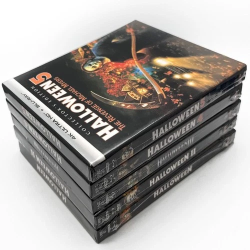 Halloween 1-5 Five Movies 4K Ultra HD Blu-ray Shout Factory Exclusive Hard Case