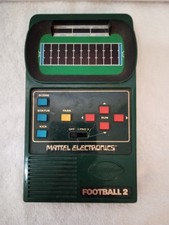 Vintage 1978 Mattel Electronics Football 2 Handheld Game Green Tested Works