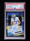 Puka Nacua 2023 Panini Clearly Donruss Rated Rookie Auto PSA 9 [cikeF46