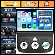 4 128GB Car Stereo for Dodge RAM 1500/2500/3500 2013-2018 - 9" Touchscreen, Ca