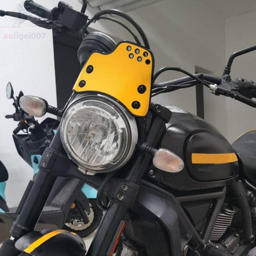 Front Windshield Windscreen Holder Protector Screen For Ducati Scrambler 400 800 - Picture 4 of 14