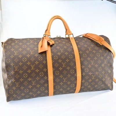 Auth Louis Vuitton Monogram Keepall Bandouliere 60 M41412 Boston Bag R3808GA802