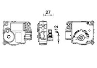 Mahle Aa 59 000P Stellelement, Mischklappe FüR Ford