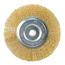 6" INCH ROUND WIRE BRUSH WHEEL FOR BENCH GRINDER