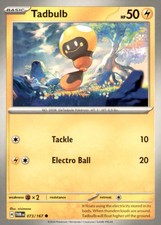 Pokemon Tadbulb 73/167 Twilight Masquerade Non-Holo 3 Card Lot