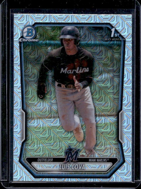 2026 Bowman Mega Box Luis Cova Chrome Mojo Refractor 1st #BCP-38 Marlins
