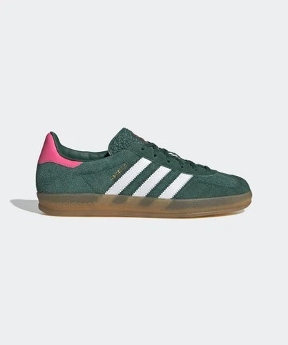 Adidas Originals Women's Collegiate Green / Pink Gazelle Indoor shoes IG5929 - Picture 2 of 4