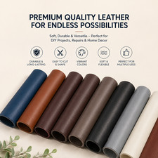 Self Adhesive PU Leather Repair Patch Roll Sofa Car Seat Upholstery Fabric Tape