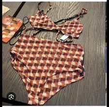 Zara Geometric Design Underwear Bikini Set
