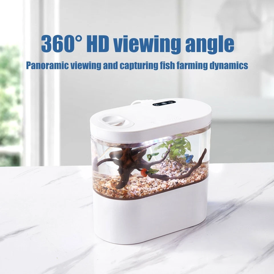 Mini Self-Circulating Desktop Fish Tank Eco-Friendly Creative Aquarium for Home - image 4 of 4