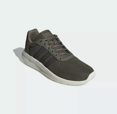 Adidas Lite Racer Adapt 3.0 Army Green White Black Sneakers 