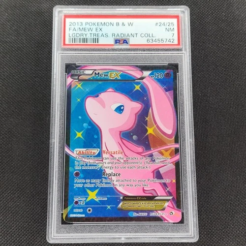 Mew EX - RC24/RC25 - Radiant Collection - Legendary Treasures - Pokemon - PSA 7