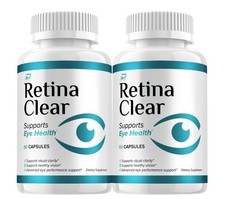  2-Pack Retina Clear Eye Supplement Eye Health Support - Total of 120 Capsules