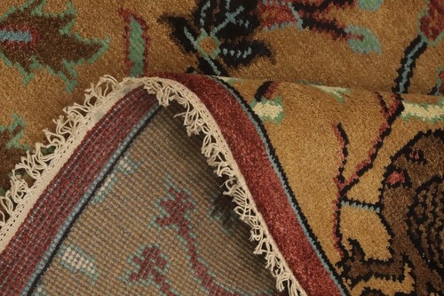 Animals Pictorial Ziegler Indian Area Rug 9x12 ft Hand-knotted Wool Living Room - Picture 12 of 14